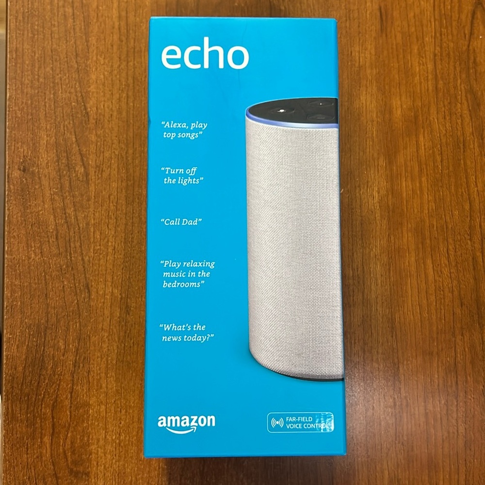 NIB Amazon White ECHO 2nd Generation Alexa Smart WiFi Speaker